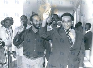 Andrew Kimani Ngumba, National Assembly Speaker Fred Mati.