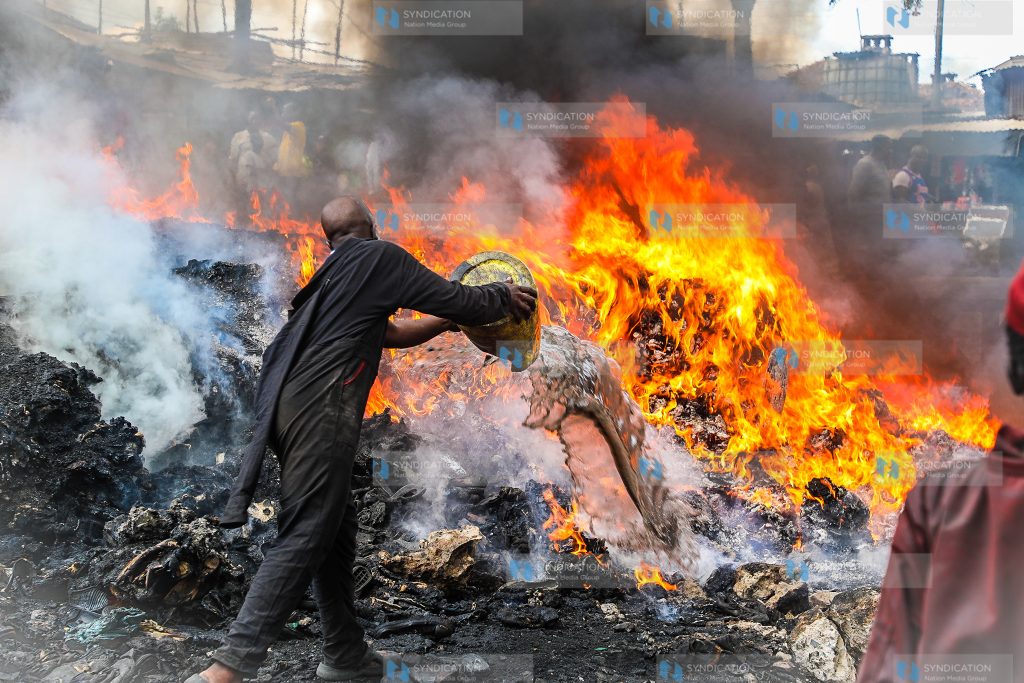 Fire at Gikomba market