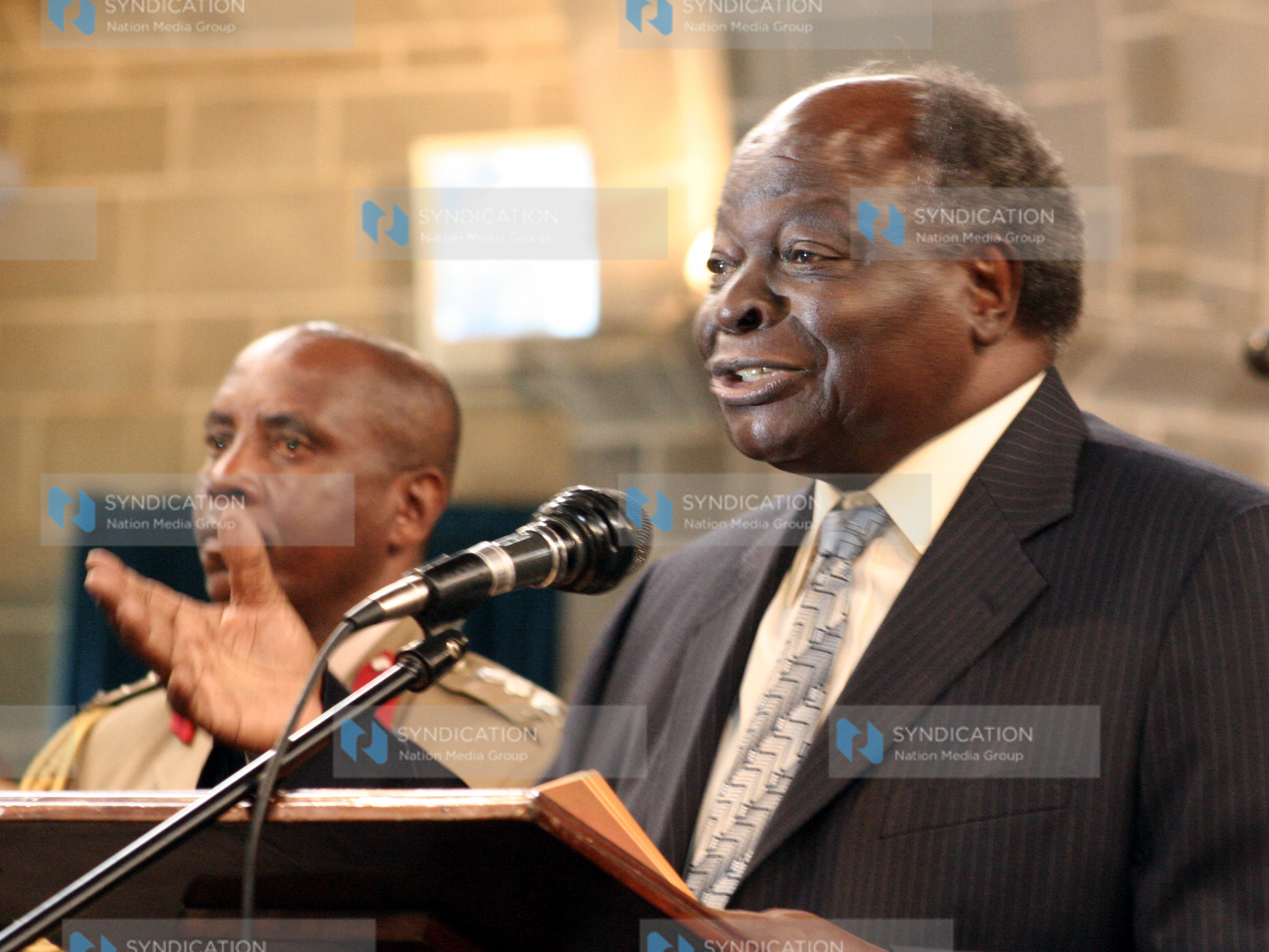 President Mwai Kibaki at All Saints Cathedral