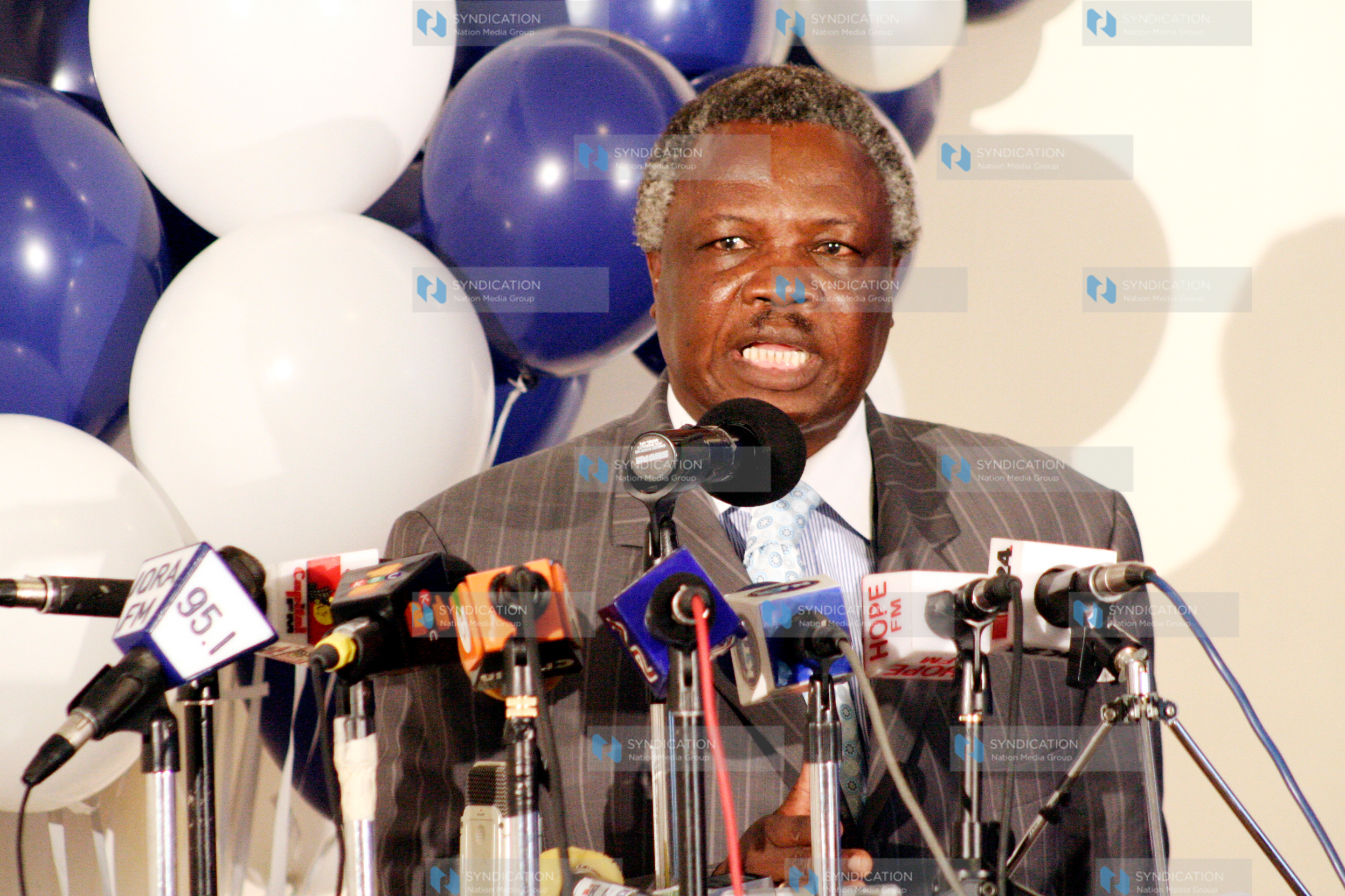 COTU secretary General Francis Atwoli give his presentation