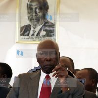 Self-proclaimed prof, of politics DR. Daniel Toroitich Arap Moi, Former President.