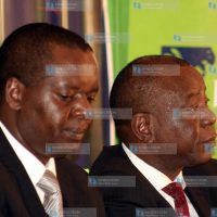 Minister for Trade Amos Kimunya and Chairman Export Promotion Council Njeru Ndwiga.