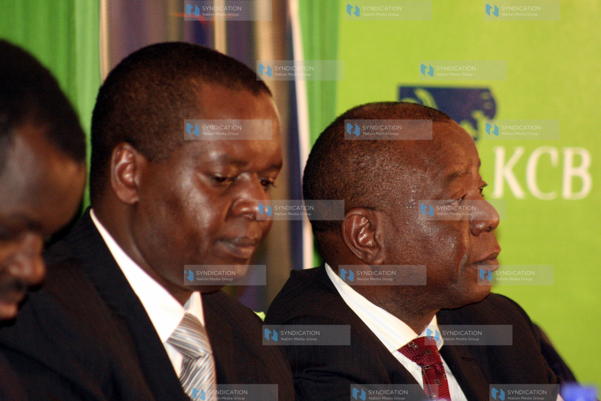 Minister for Trade Amos Kimunya and Chairman Export Promotion Council Njeru Ndwiga.