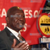 Former Vice President Moody Awori give his presentation