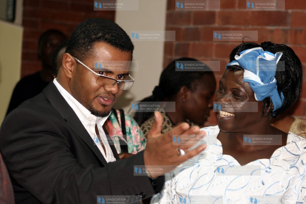 Wangari Maathai and KNCHR Vice chairman Hassan Omar