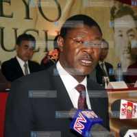 Foreign Affairs Minister Moses Wetangula addressing participants