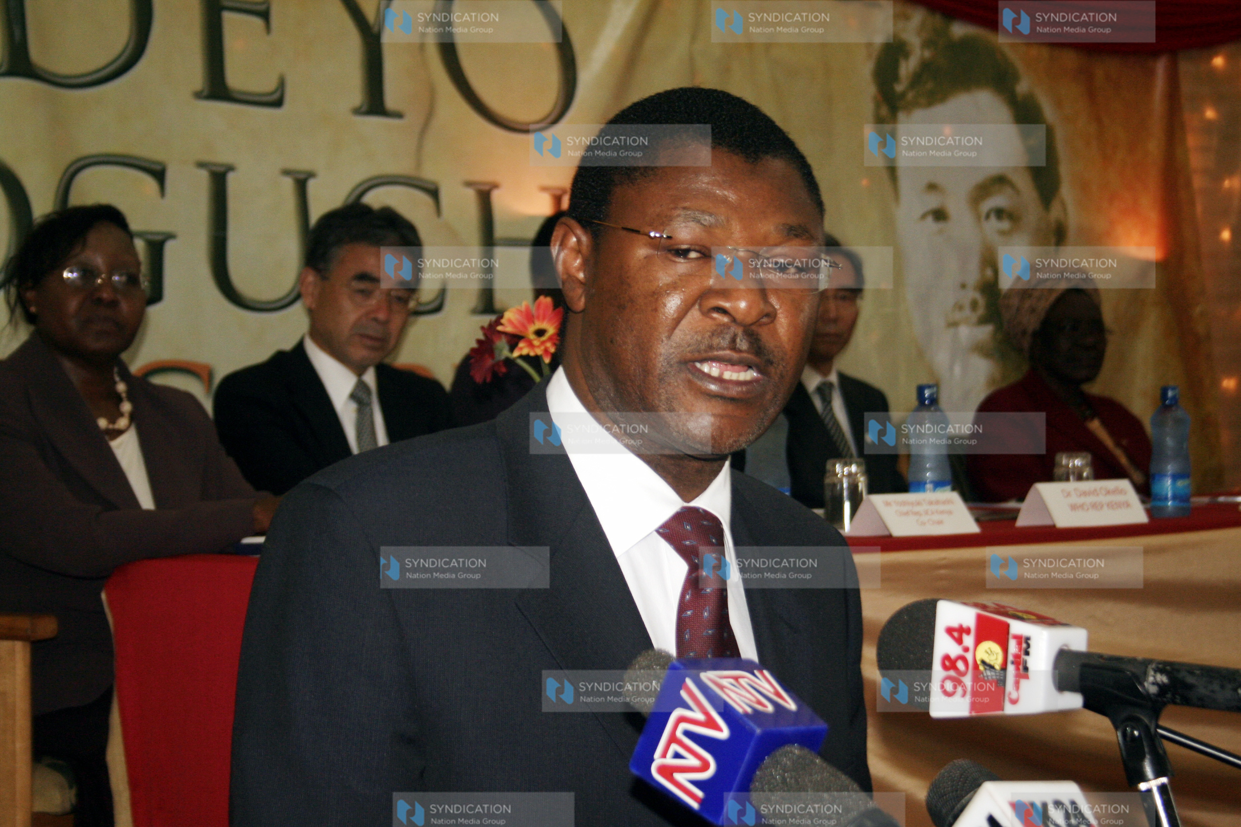 Foreign Affairs Minister Moses Wetangula addressing participants