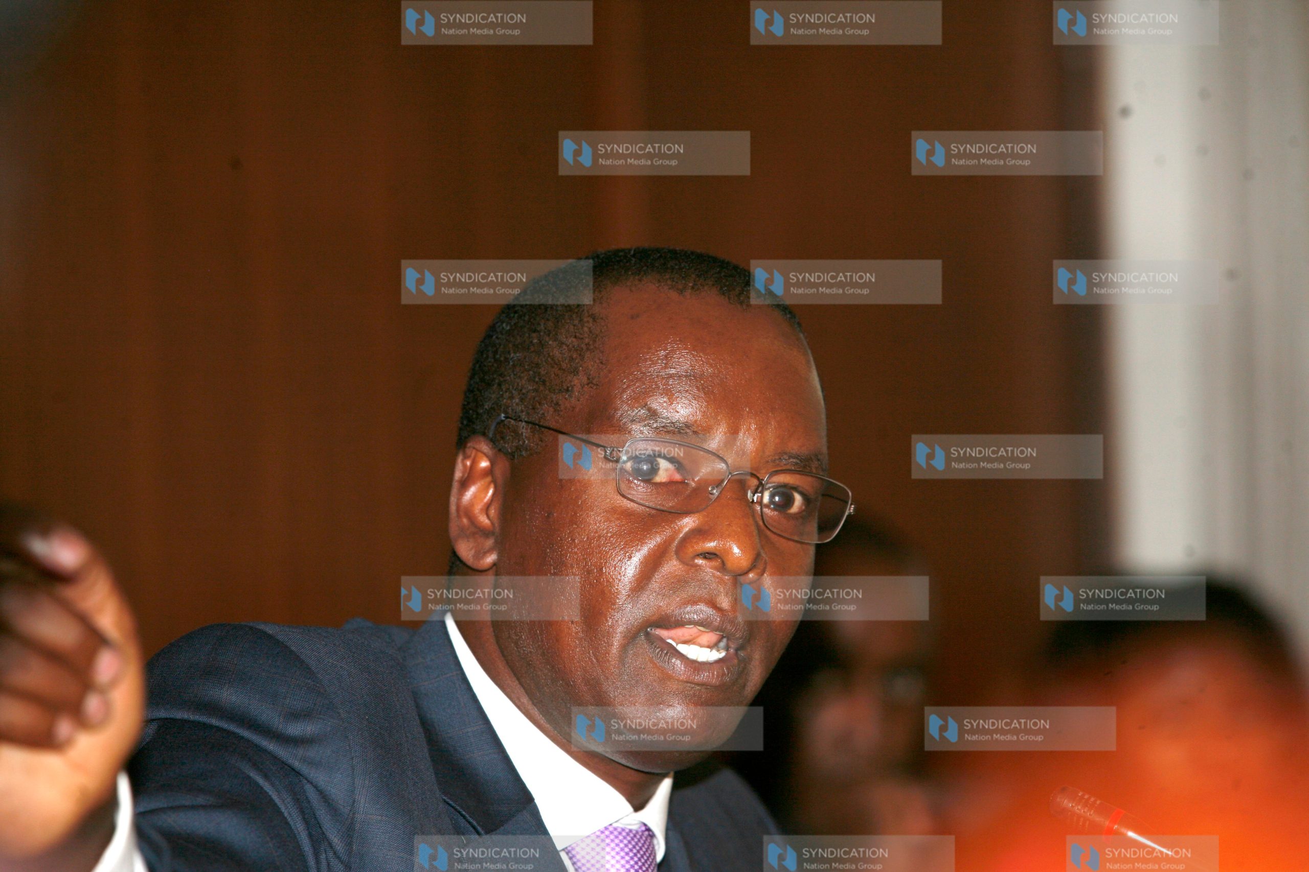 Former Transport Minister Amos Kimunya is grilled