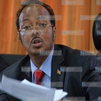 Public Investments Committee chairman Adan Keynan speaks