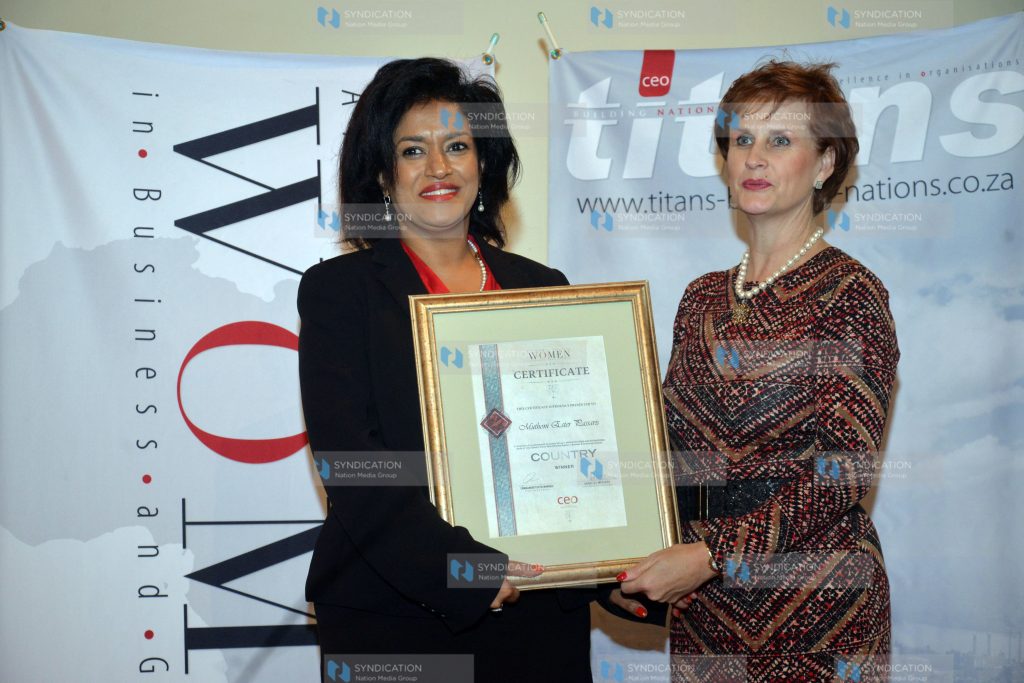 Adopt a light founder Esther Passaris (left) receives her award