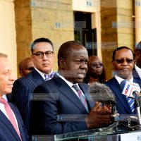 Meeting between private sector captains of industry and government officials.