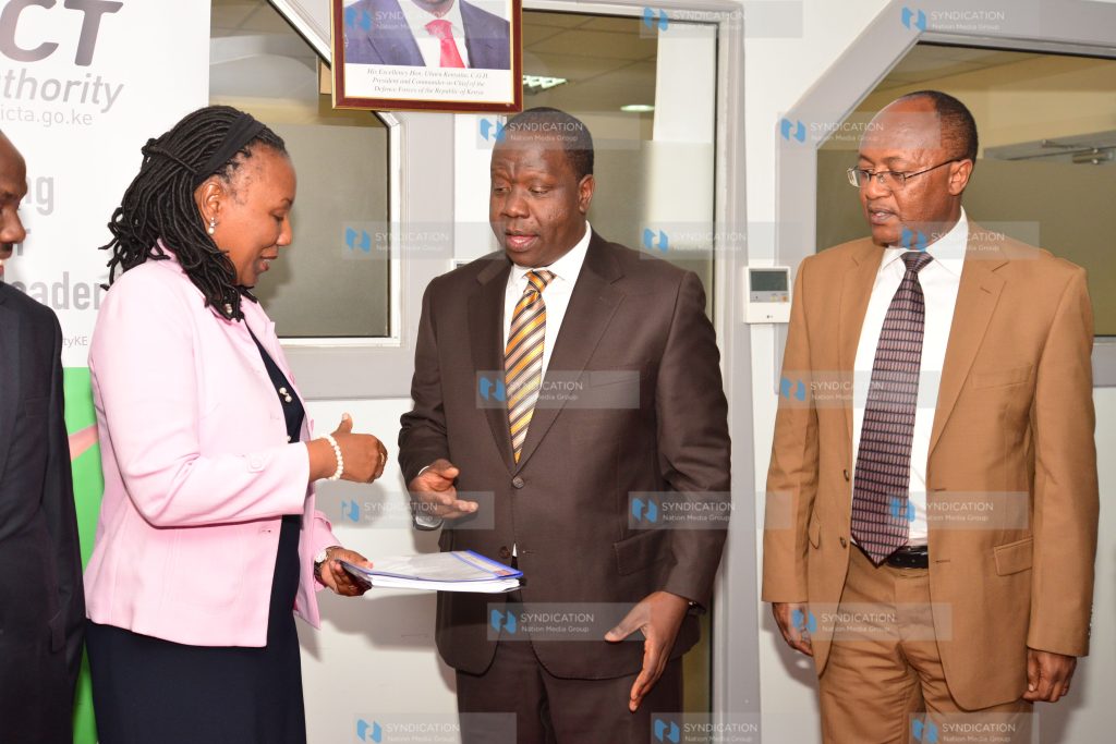 Handover of the Draft Bill on Critical Infrastructure at Telposta Towers in Nairobi