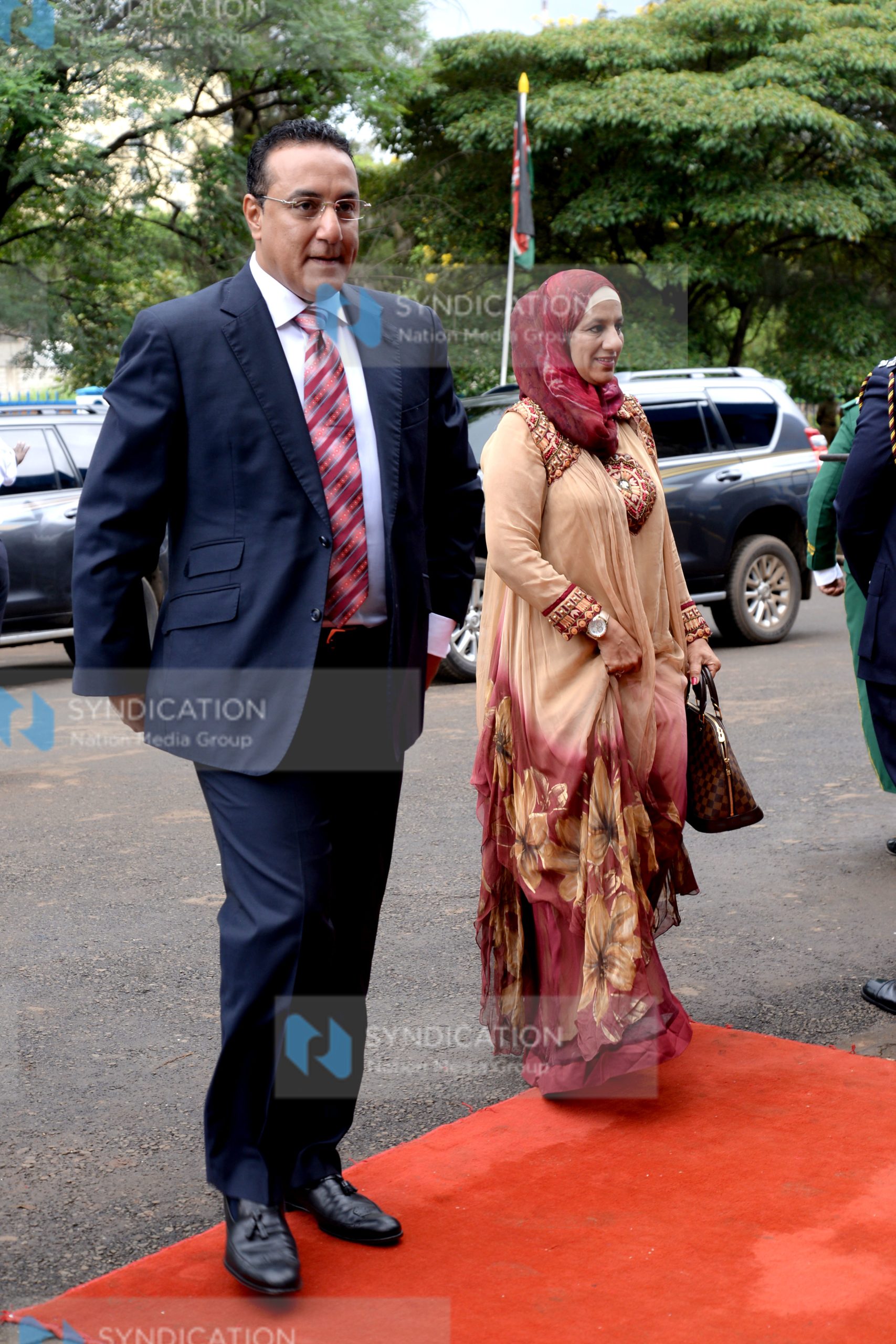 Cabinet Secretary for mining Najib Balala and his wife