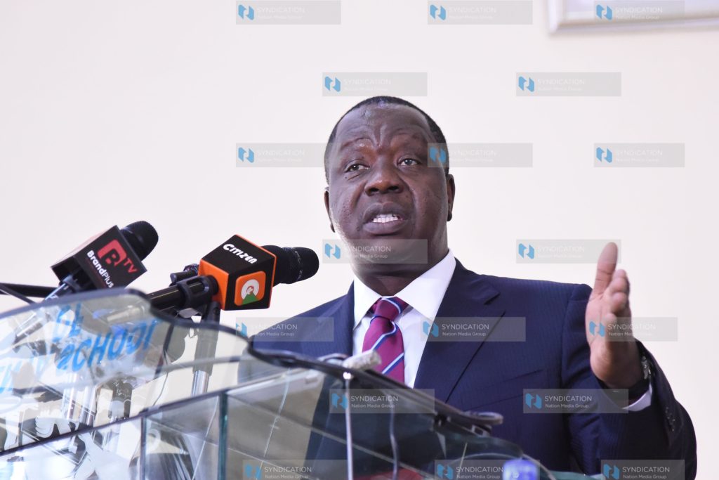 Internal Security CS Fred Matiang'i