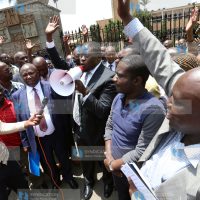 Uber drivers protest