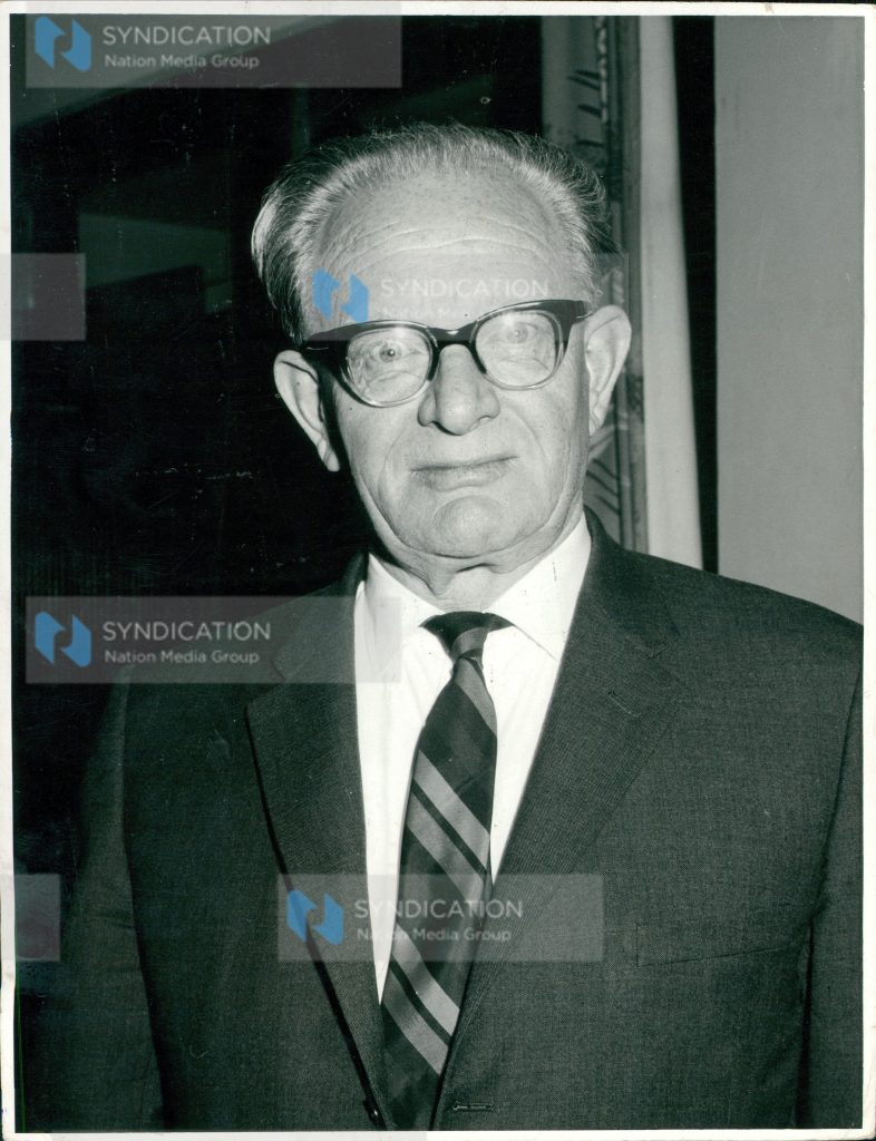 The chairman of the board of the Ford Motor Co., Dagenham, England, Patrick Hennessy