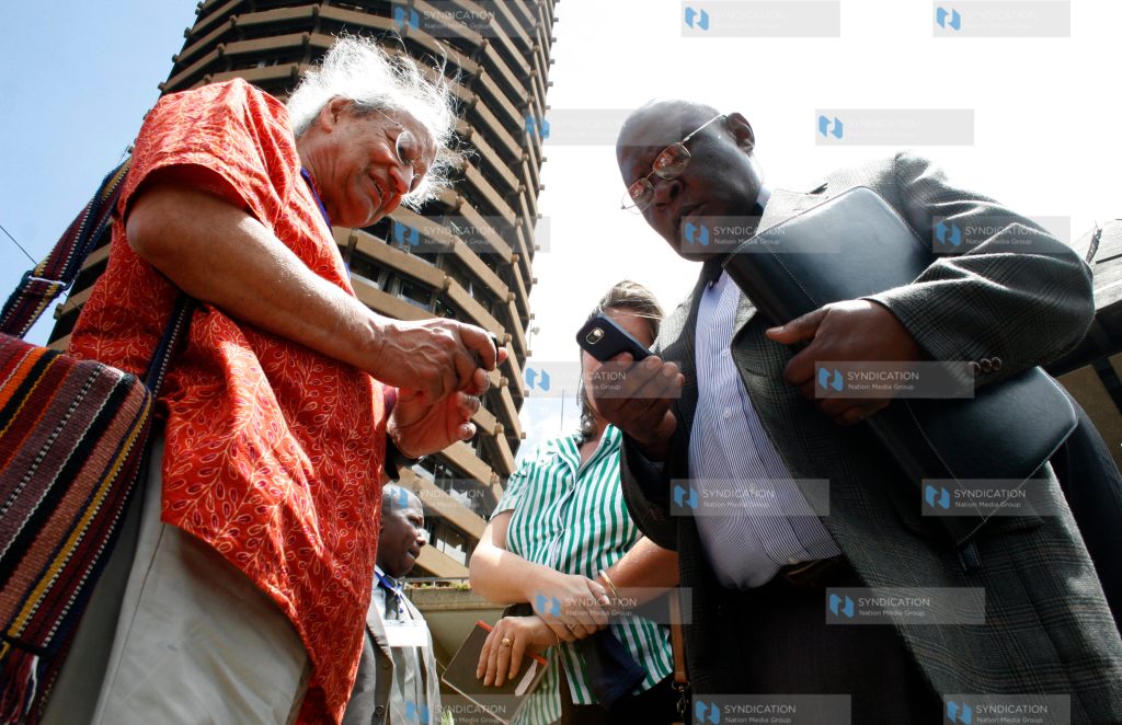 Prof Yash Pal Ghai and Martin Shikuku