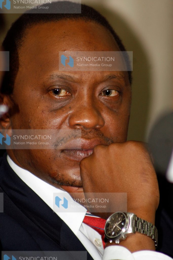 Deputy Prime Minister and minister for Finance Uhuru Kenyatta,
