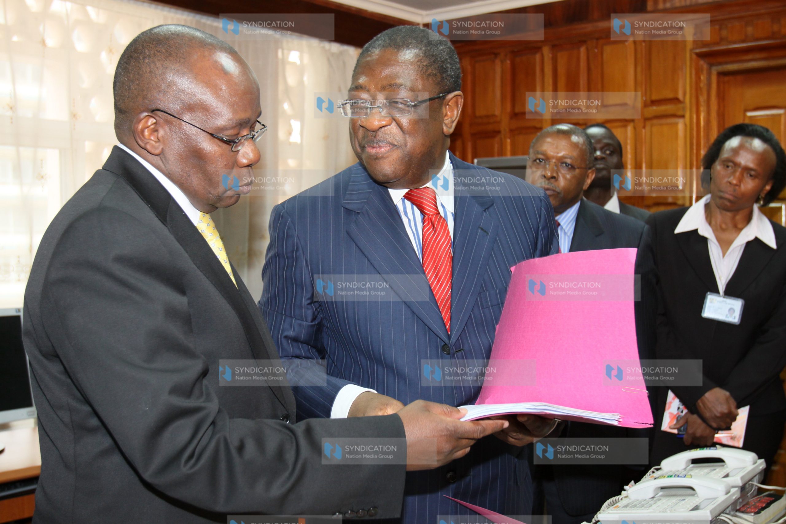 Outgoing Attorney General Amos Wako