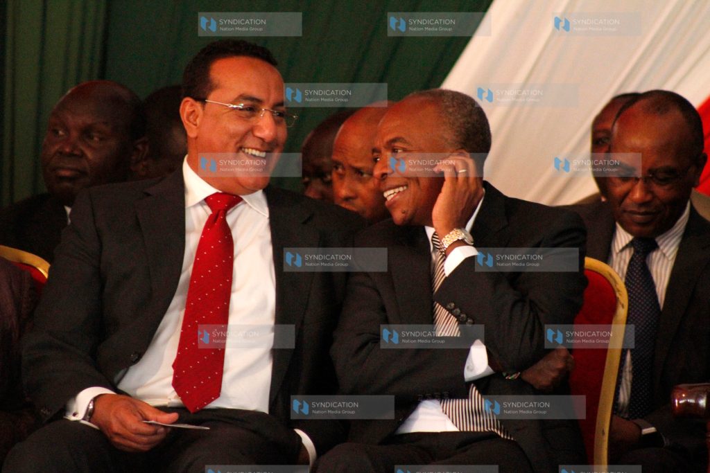 Transport CS Eng. Michael Kamau and Mining CS Najib Balala