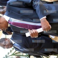 Finance Minister Uhuru Kenyatta with Attorney General Amos Wako