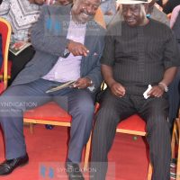 ANC party leader Musalia Mudavadi with ODM leader Raila Odinga
