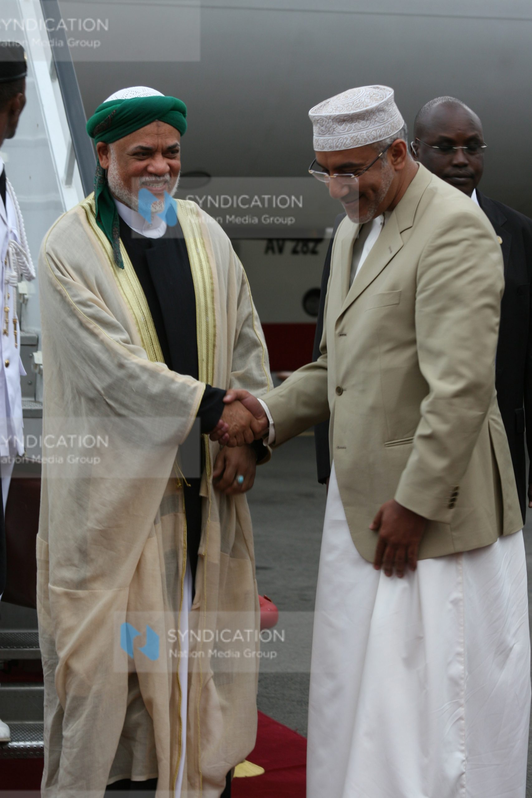 Ahmed Abdallah Sambi President of the Comoros with Tourism Minister Najib Balala