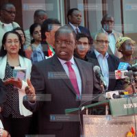 Acting internal security Minister Fred Matiang'i