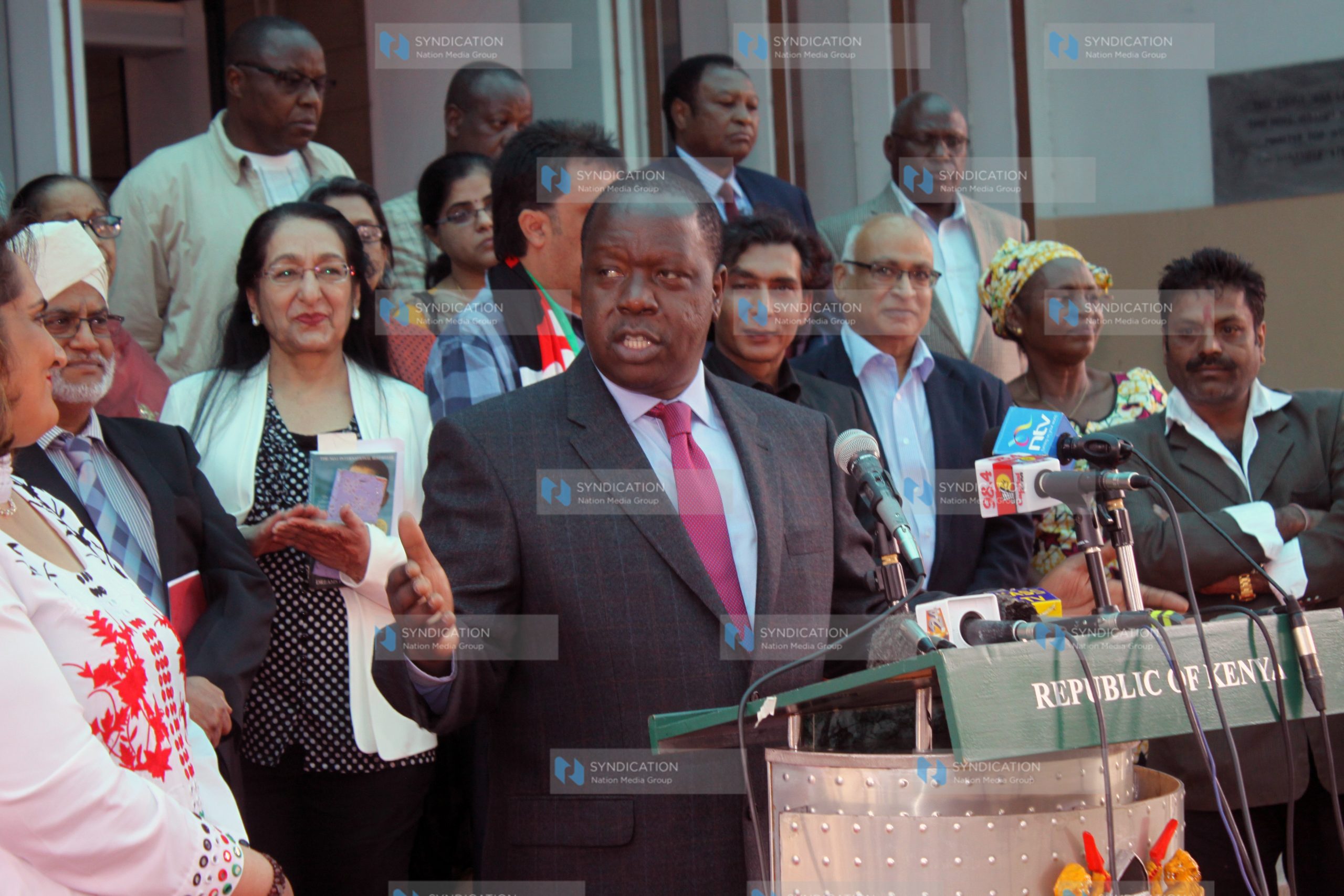 Acting internal security Minister Fred Matiang’i