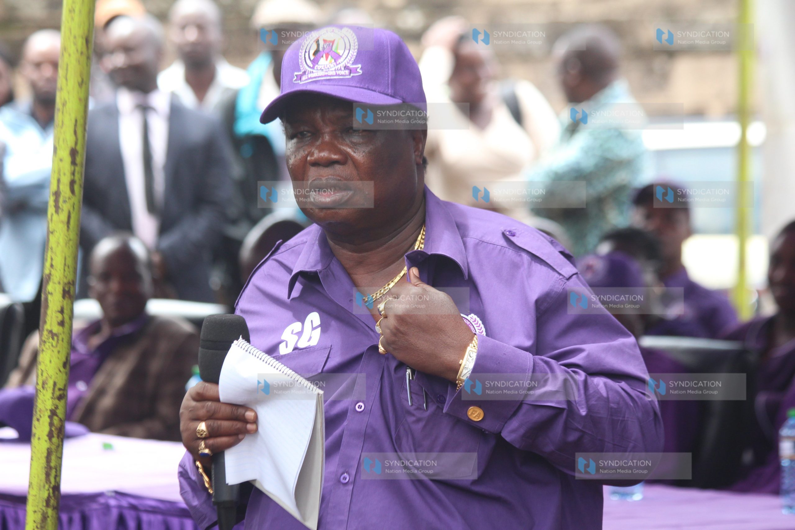 Trade Unions Secretary General Francis Atwoli