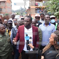 Nairobi Senator Edwin Sifuna addressing journalists