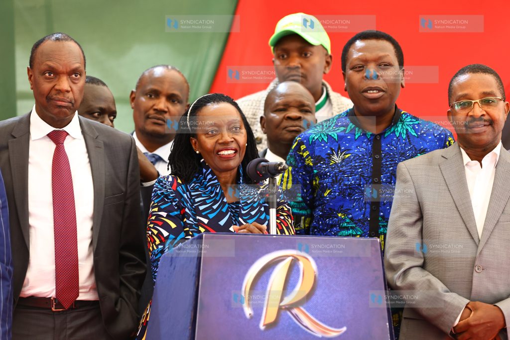 Azimio presser at the Jaramogi Oginga Odinga Foundation