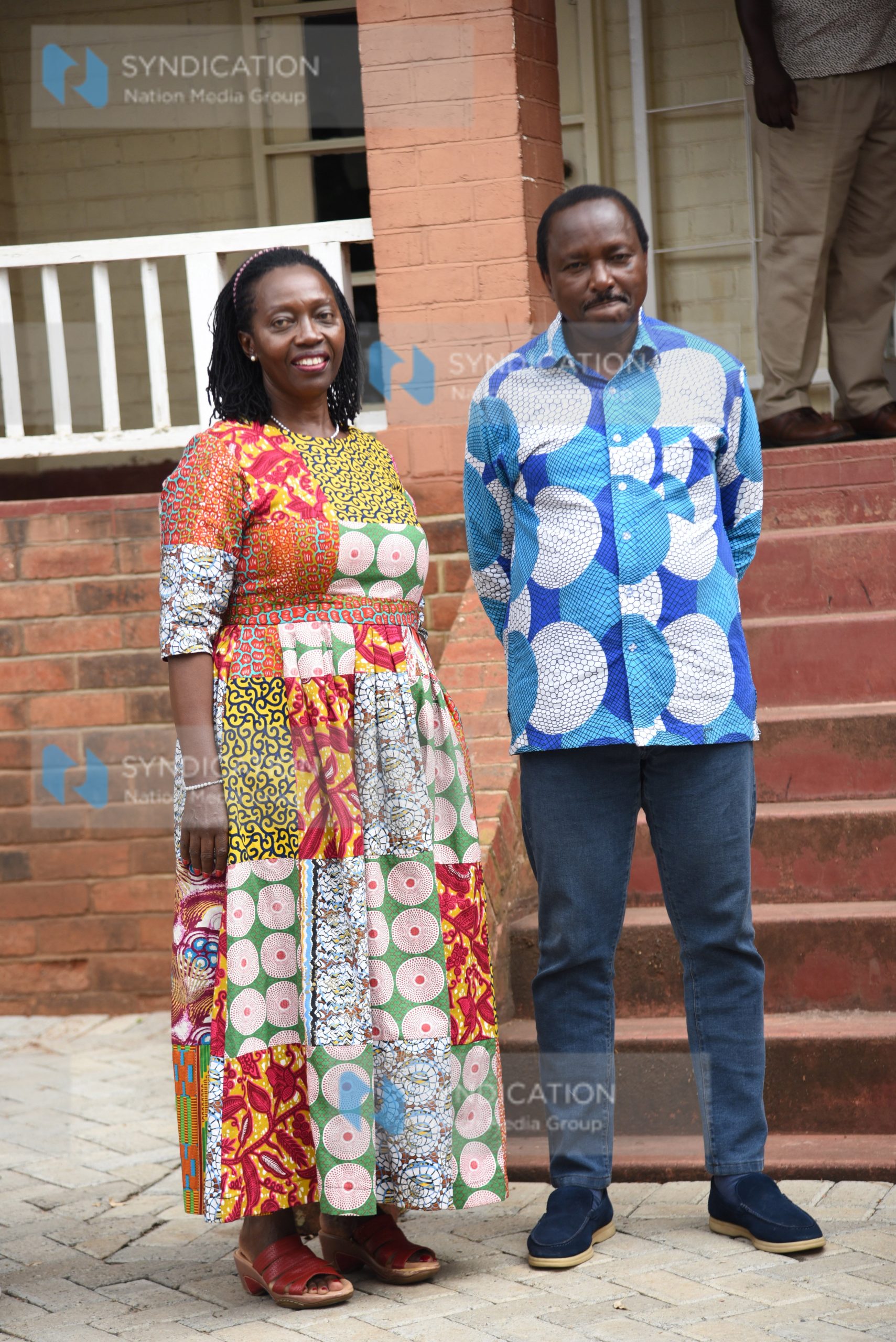 Martha Karua and Wiper Party leader Kalonzo Musyoka are pictured