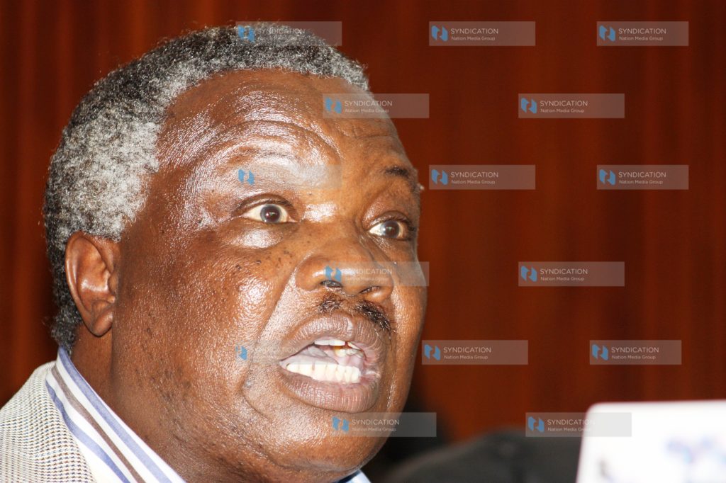 Mr Francis Atwoli addresses Journalists at Solidarity Buildings