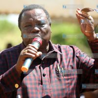 COTU Secretary General Francis Atwoli addresses mourners