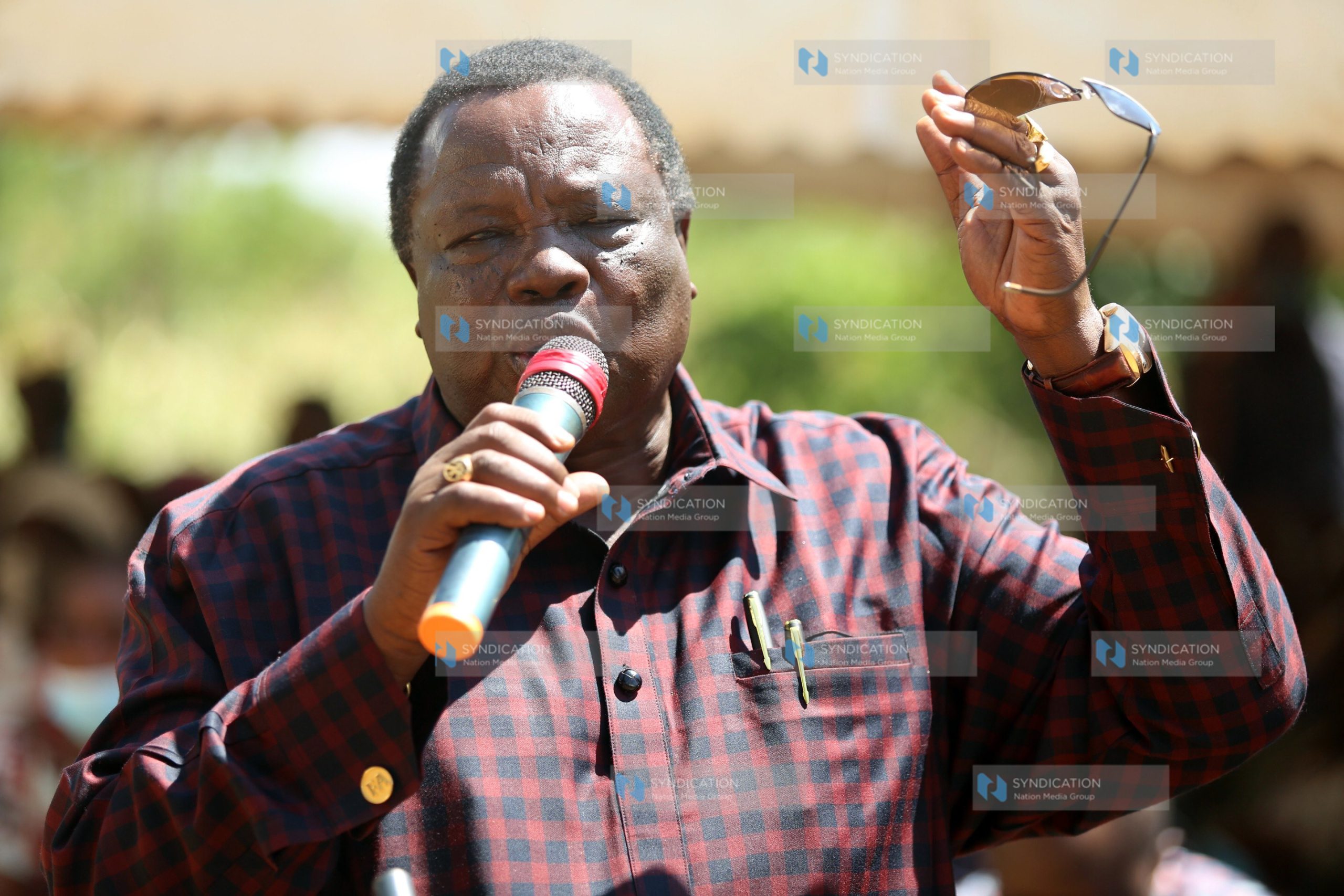 COTU Secretary General Francis Atwoli addresses mourners