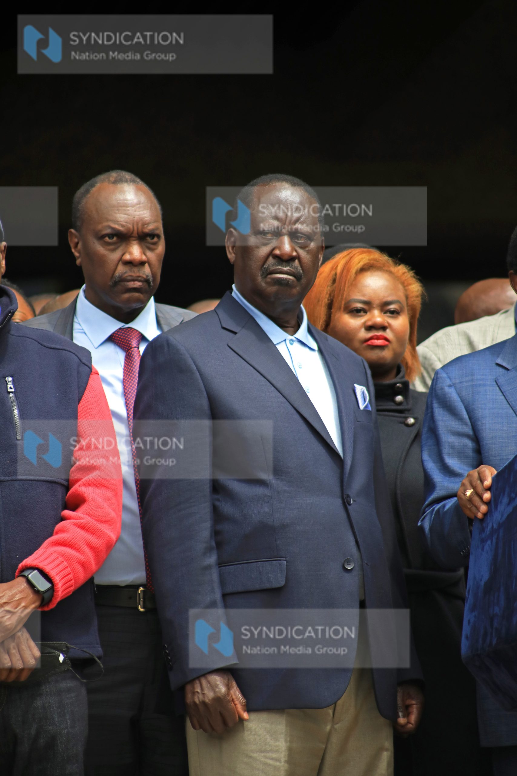 Azimio presidential Candidate Raila Odinga addresses the nation