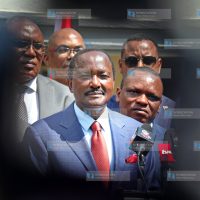 Wiper Party Leader Kalonzo Musyoka address journalists