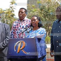 Azimio leaders address journalists