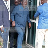 Azimio leader Raila Odinga during a press briefing