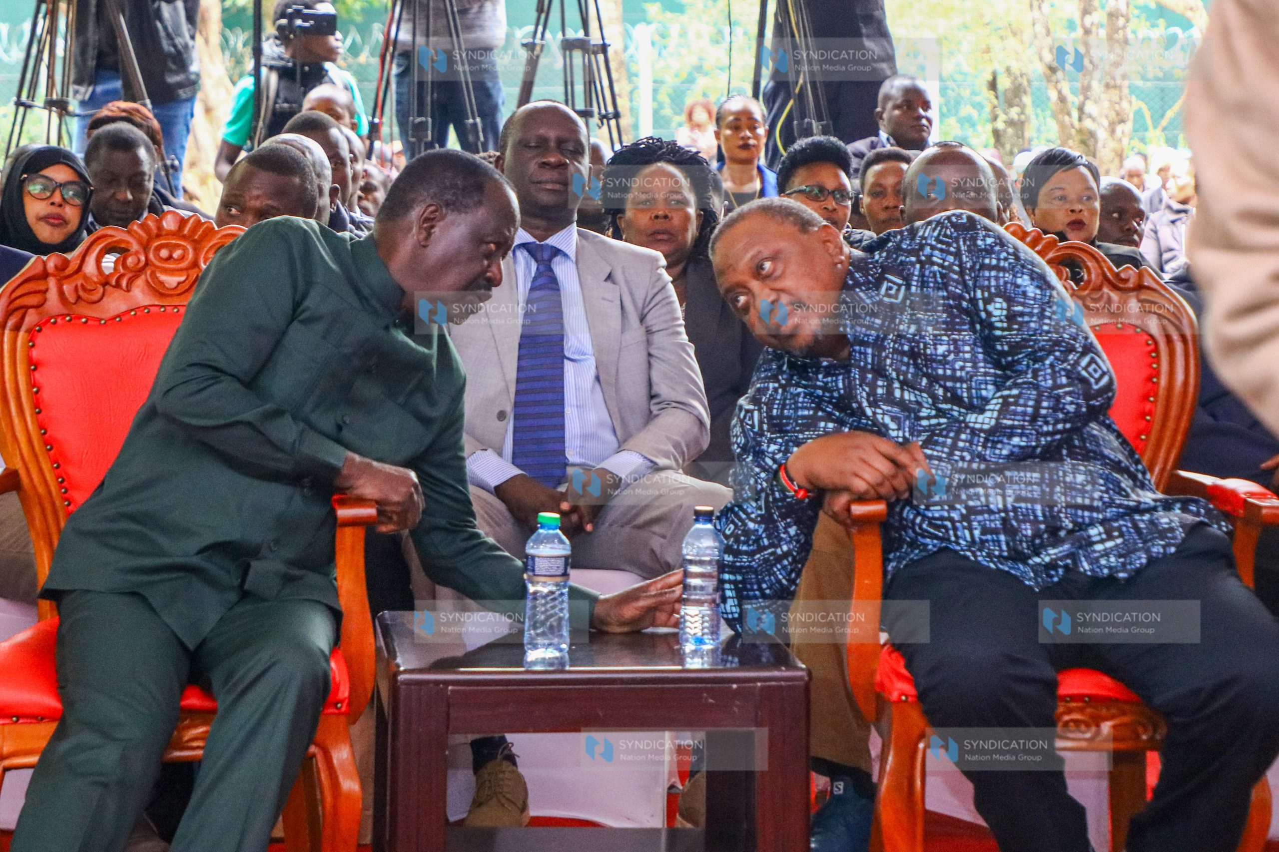 Raila Odinga and former President Uhuru Kenyatta