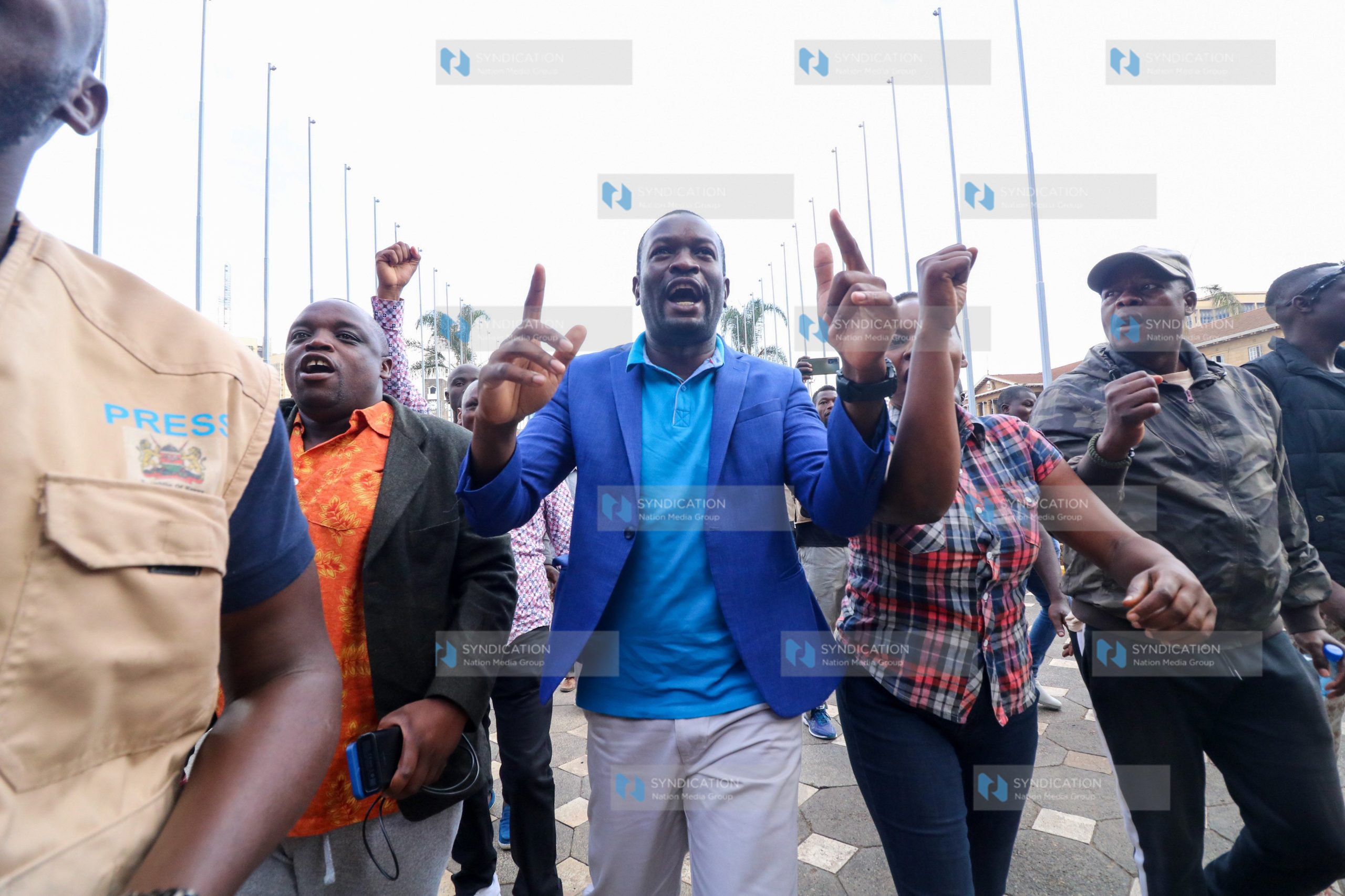 Mass protest staged by Azimio la Umoja coalition leaders