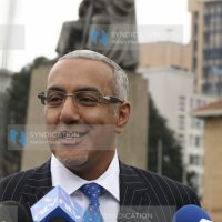 Najib Balala briefs the media
