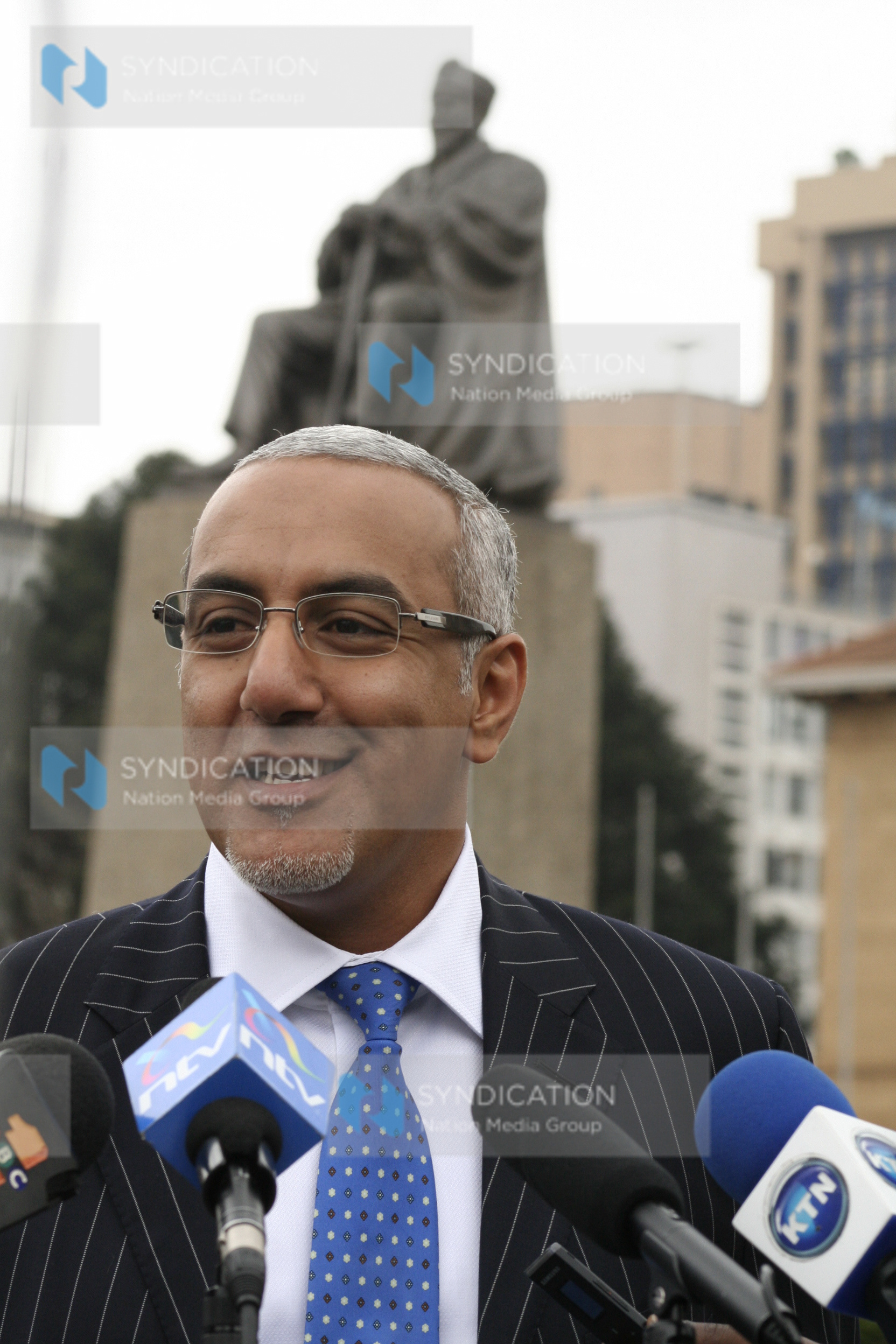 Najib Balala briefs the media
