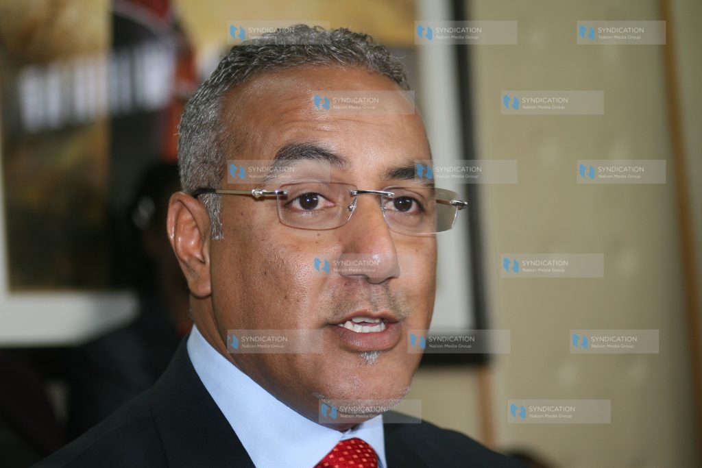 Former Tourism Minister Najib Balala at Utalii House Nairobi