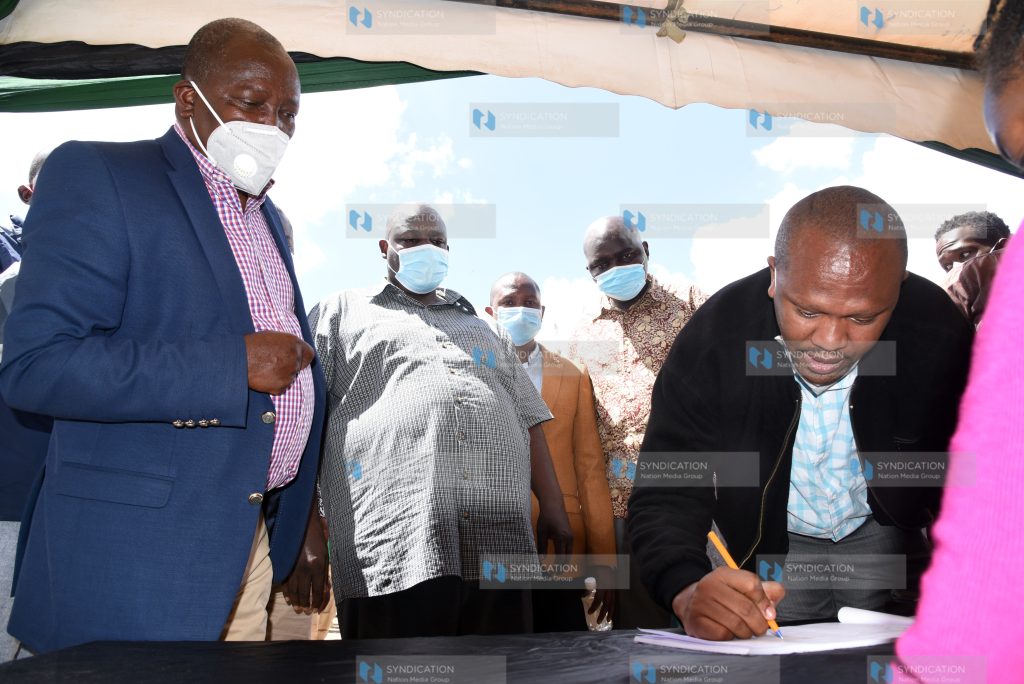 BBI Signature collection book at Kibera Sub County offices