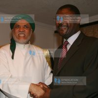 Foreign Affairs Minister Moses Wetangula and President of the Union of the Comoros, Ahmed Abdallah Mohamed Sambi