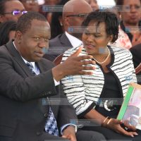 Education CS Dr. Fred Matiang’i and President Kenyatta’s Sister Christine Pratt