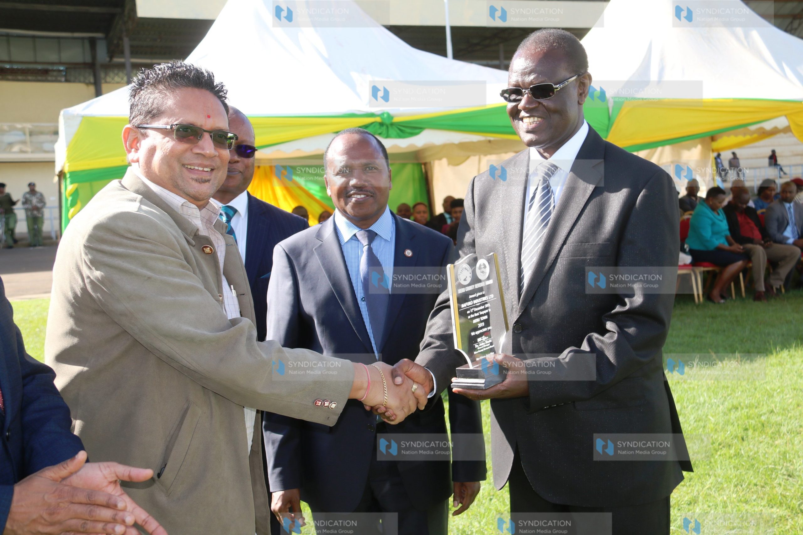 Ceremony at Kinoru stadium