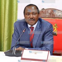 Wiper Party Leader Kalonzo Musyoka addressing journalists